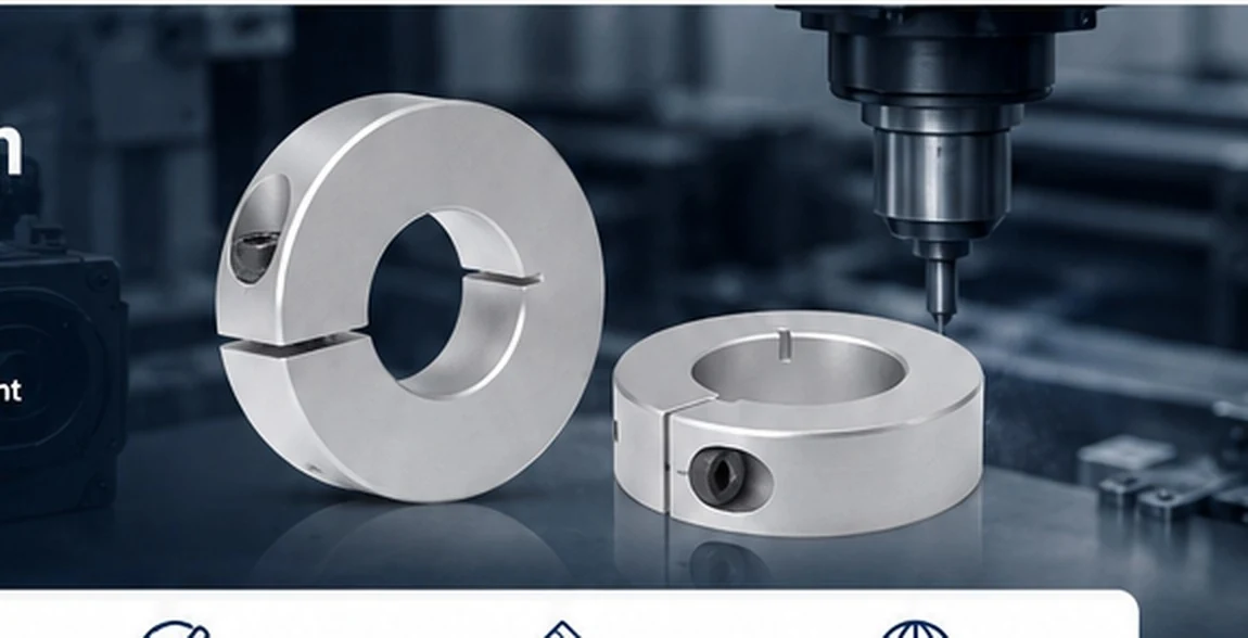 Aluminum shaft clamps in precision machining